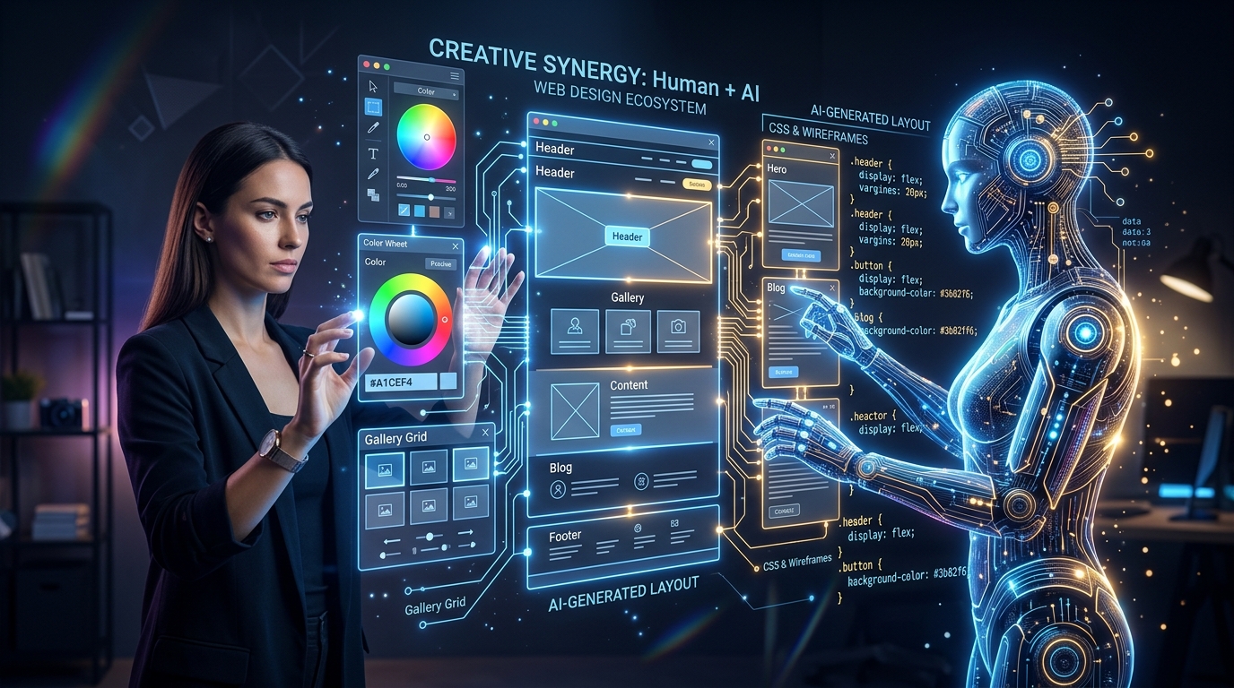 Creative Synergy ระหว่างมนุษย์และ AI ในการออกแบบเว็บไซต์